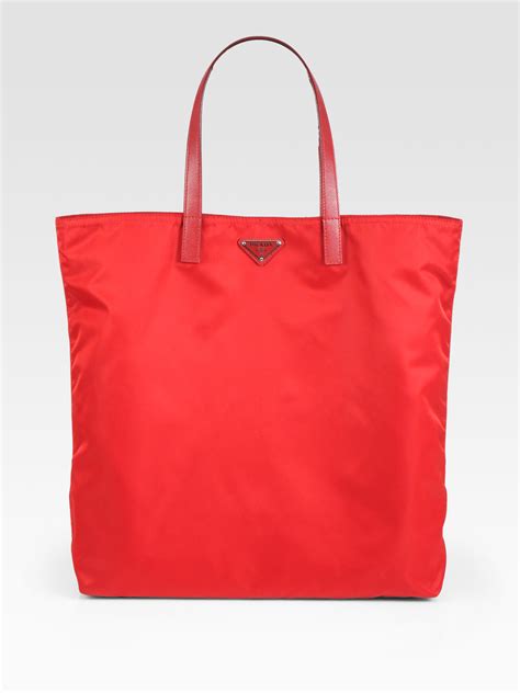 prada tote bag red lining|Prada tote bag nylon.